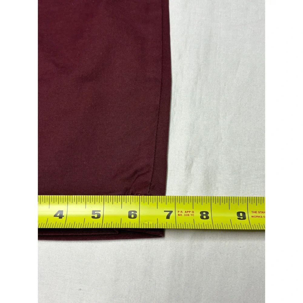 NWT Banana Republic Lived-In‎ Skinny Chino Pants Mens 36x32 Burgundy Maroon
